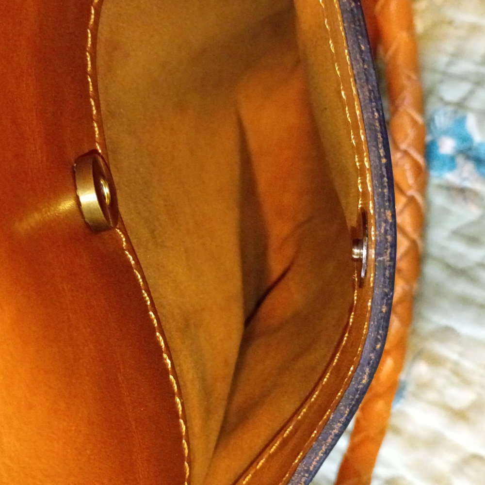 Patricia Nash Tan Shoulder/Tote Bag with Brass Medallion Accent - Picture 6 of 12